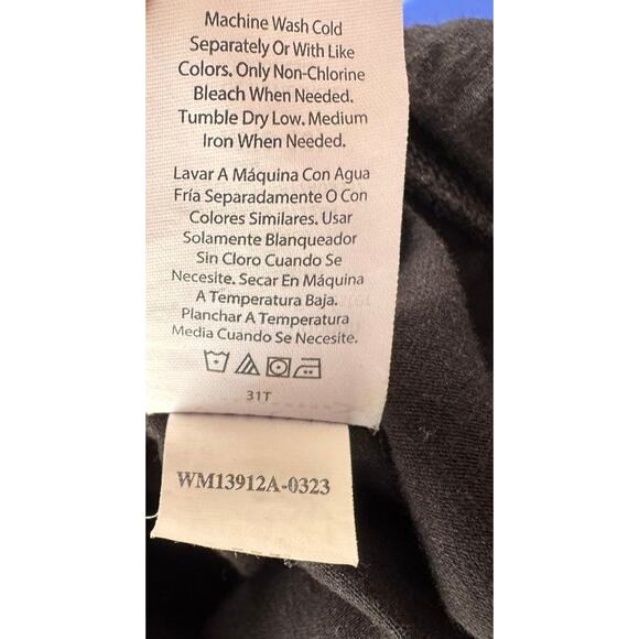 Athletic Works Medium 8-10 Black Pants Cotton Blend - Picture 6 of 8